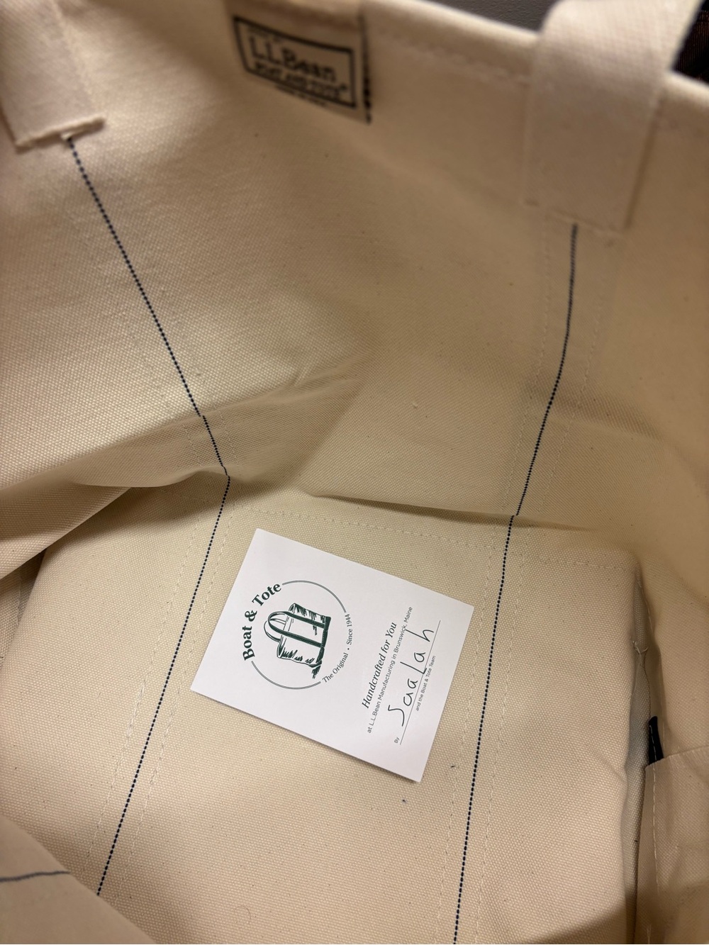 L.L. Bean Boat and Tote, Open-Top Size Large - Picture 4 of 4